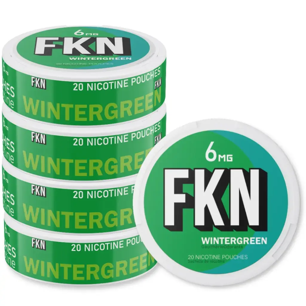 FKN Nicotine Pouches (Wintergreen) 6MG (Sleeve of 10)